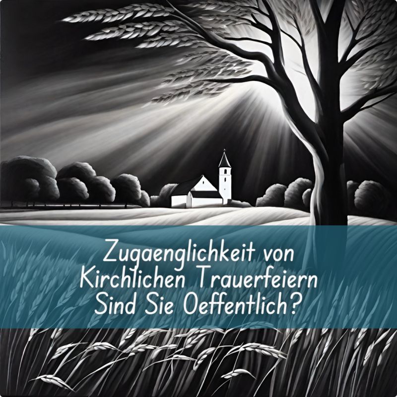 Sind kirchliche Trauerfeiern öffentlich zugänglich