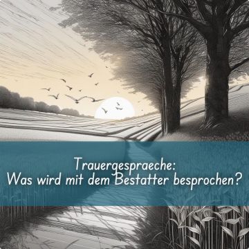 Was wird mit dem Bestatter besprochen