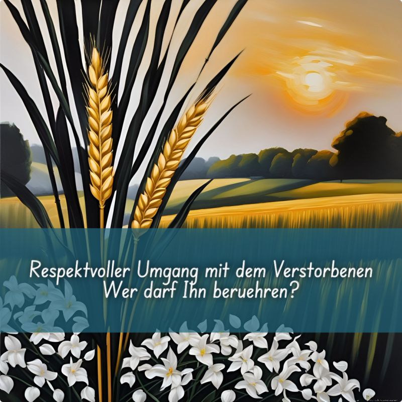  Wer einen Verstorbenen tatsächlich beruehren darf